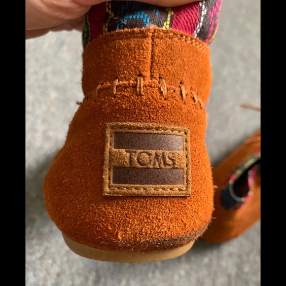 TOMS Suede Aztec Ankle Booties - Picture 6 of 9